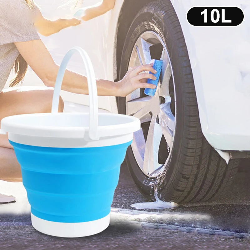 Collapsible Folding Bucket 3/5/10L | Camping, Fishing & Car Wash