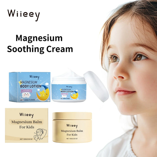 Wiieey Kids Lavender Magnesium Balm – Calming Moisturizing Lotion Magnesium Body Balm Oasis Select