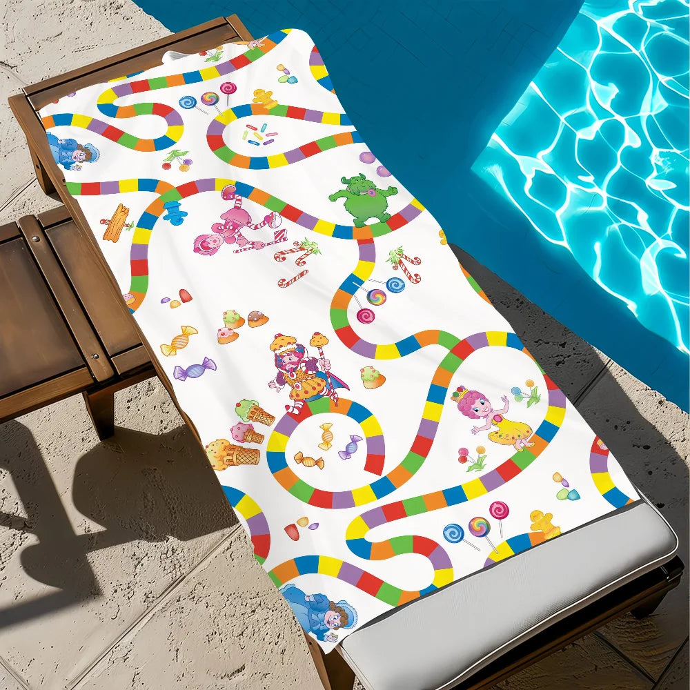 Candyland "You Cone Do It" Quick-Dry Soft Beach Towel | Pool & Travel Quick-Dry Beach Towel Peaceful Pleasures Health and Wellness z4 STJ150x200CM
