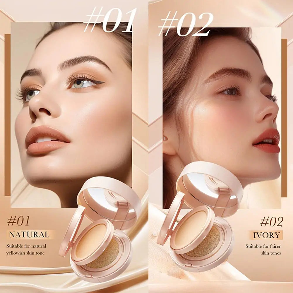 2-In-1 Matte Silky Moisturizing Foundation 24h Long Lasting Oil-control Air Cushion BB Cream Cushion Foundation Peaceful Pleasures Health and Wellness