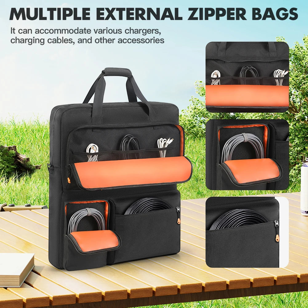 Solar Panel Storage Bags with Shoulder Straps Padded Travel Solar Panel Organizer Multi-Pocket for Bifacial/ZOUPW 100W 200w 220w Peaceful Pleasures Health and Wellness