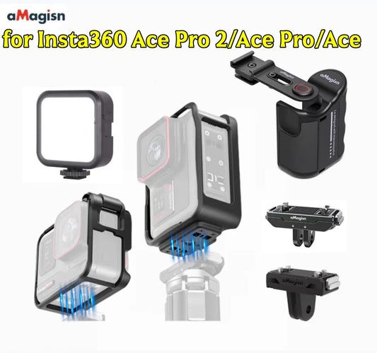 aMagisn Plastic Cage for Insta360 Ace Pro 2 / Ace Pro / Ace Action Camera Cage Oasis Select