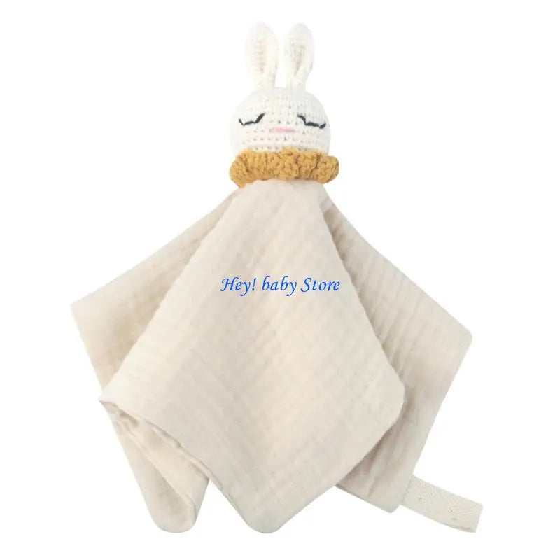 Baby Knitted Rabbit Comforting Towel | Soft Soothe Doll for Newborns