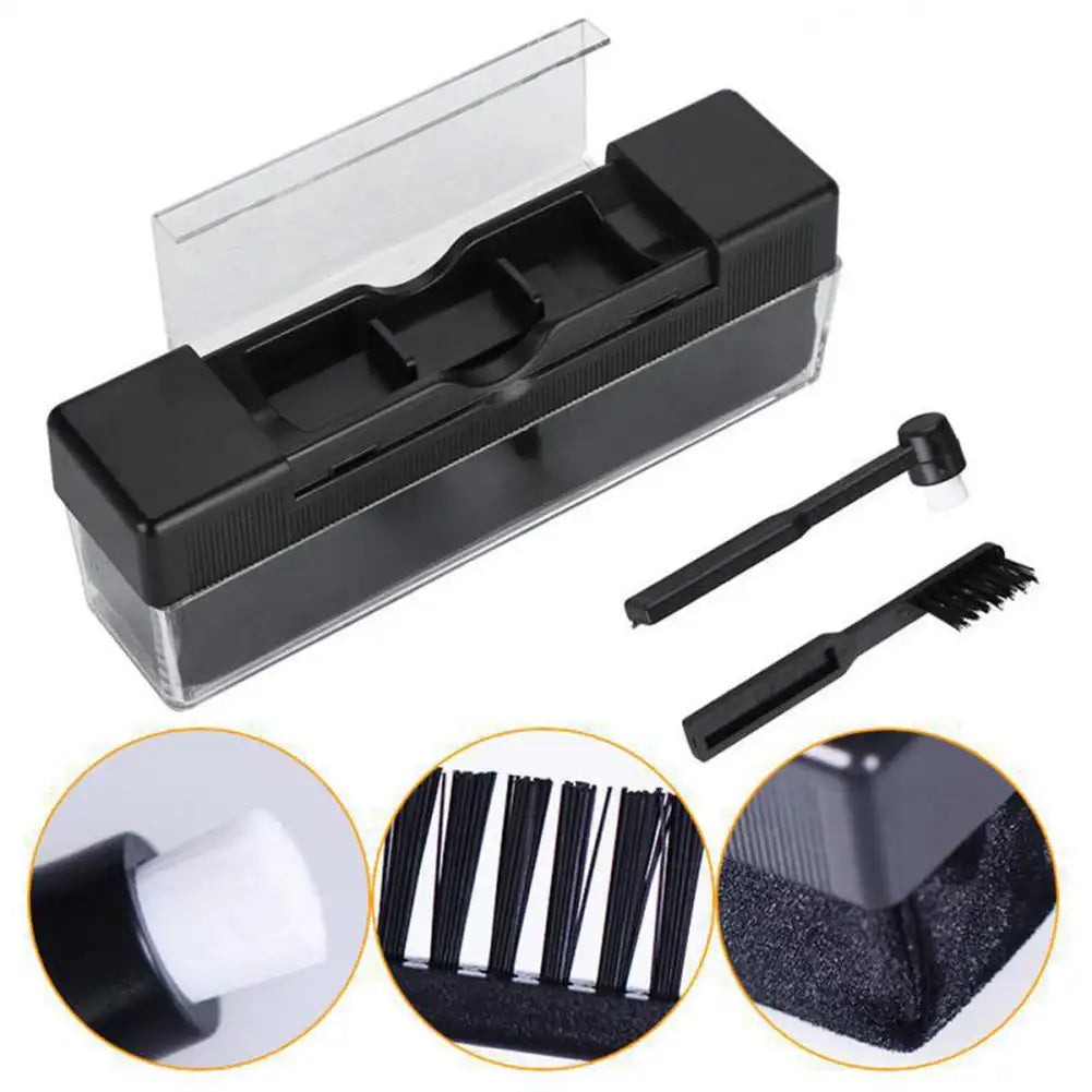 3-Piece Vinyl Record Cleaning Kit – Anti-Static Dust Brush