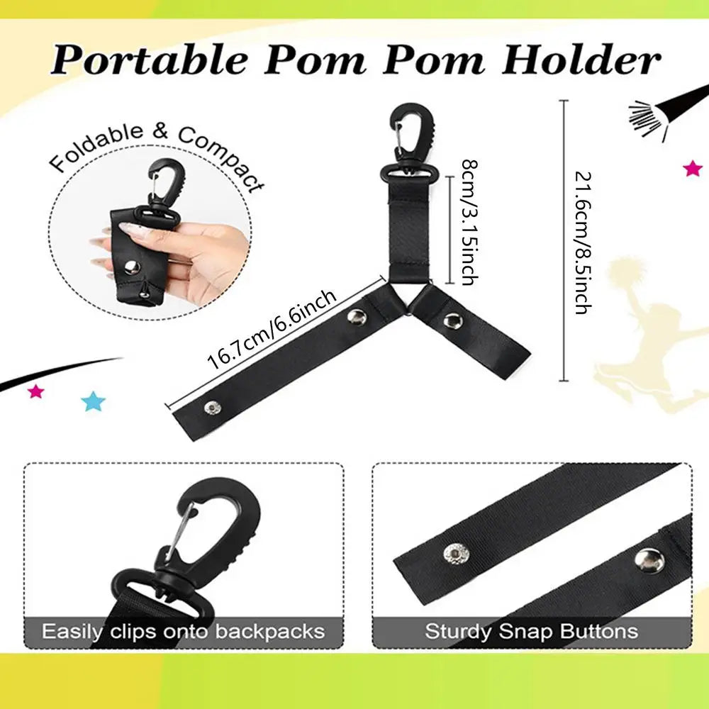 Pom Holder Hanger for Cheer Bag | Snap Button Organizer