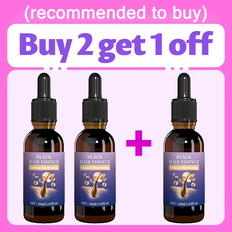 Hair Strengthening Black Essence - Balances Scalp Oil & Unclogs Follicles, Improves Hair Shine. Peaceful Pleasures Health and Wellness Buy 2 Get 1 Free