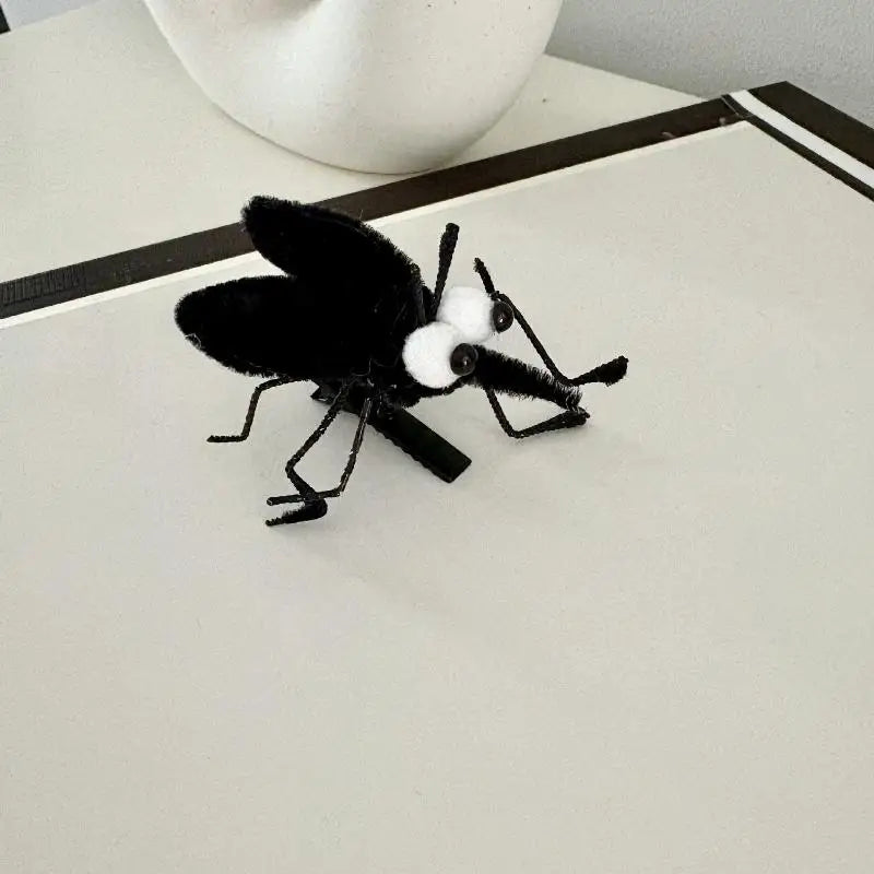 Mosquito Plush Hairpin – Cute Cartoon Insect Hair Clip