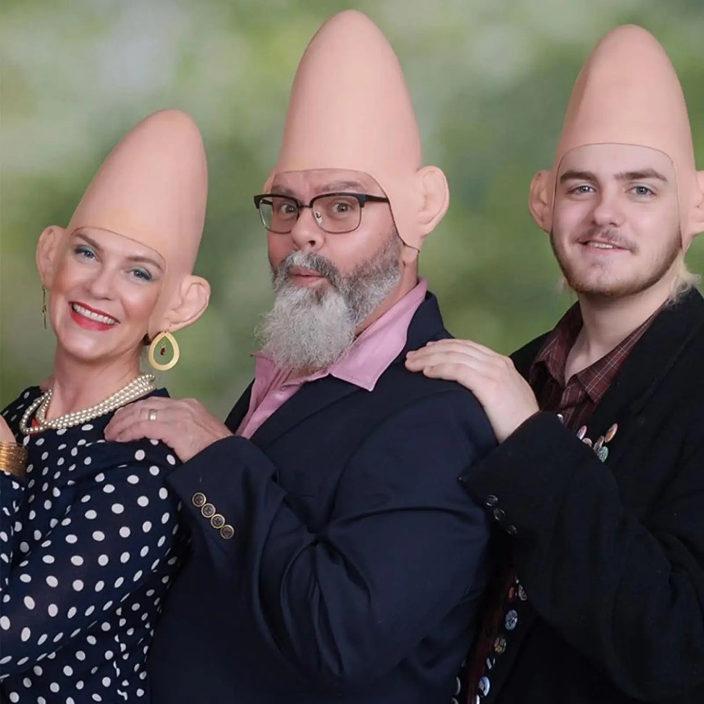 Alien Cone Bald Head Latex Cosplay Helmet | Halloween Prop Costume Headgear Peaceful Pleasures Health and Wellness China Mainland