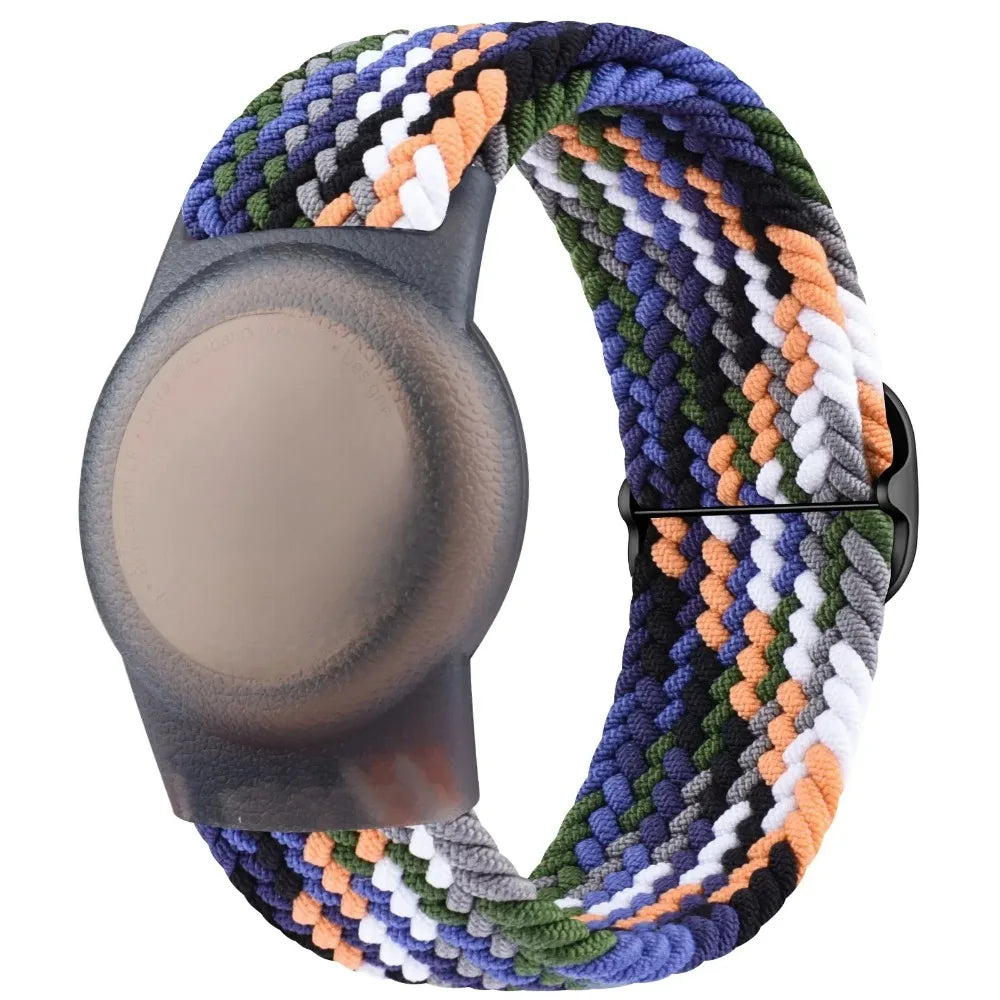 Nylon Braided AirTag Wristband – Kids GPS Tracker Bracelet