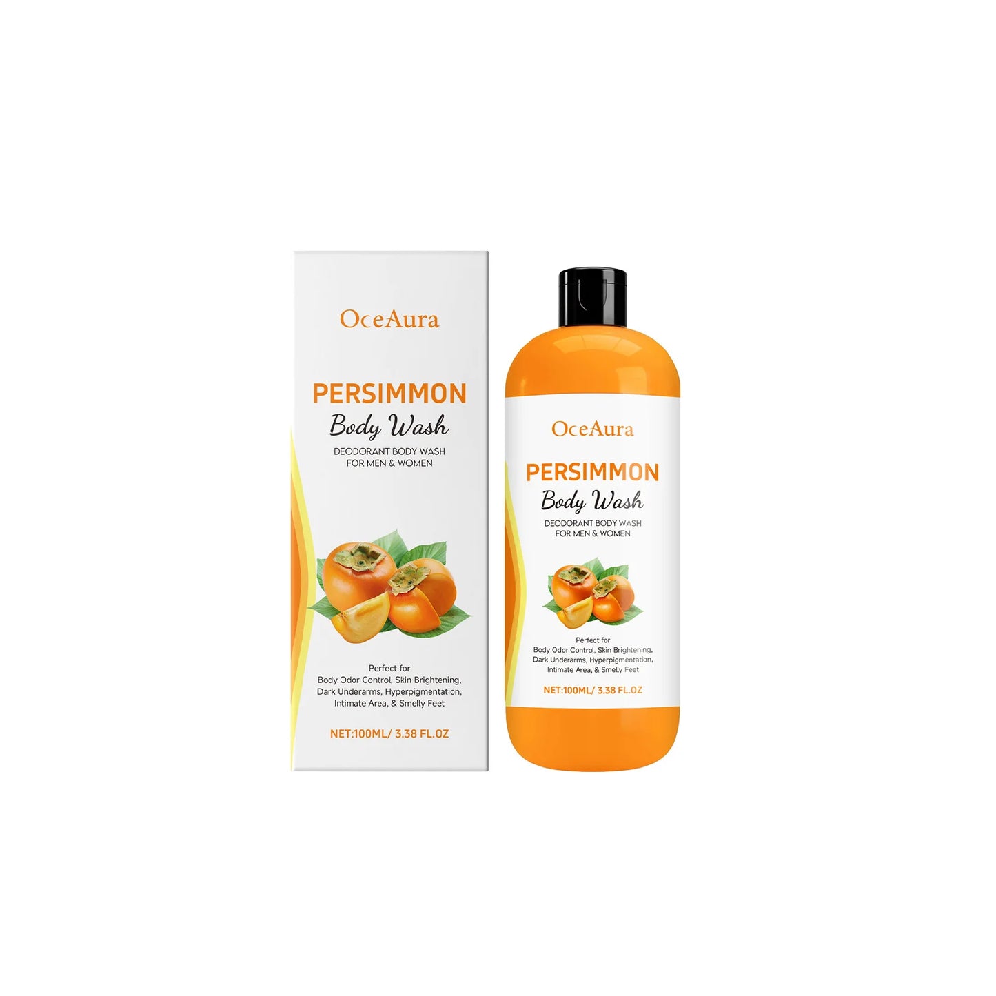Persimmon Rosemary Body Wash Gel | Moisturizing Pore Cleanser