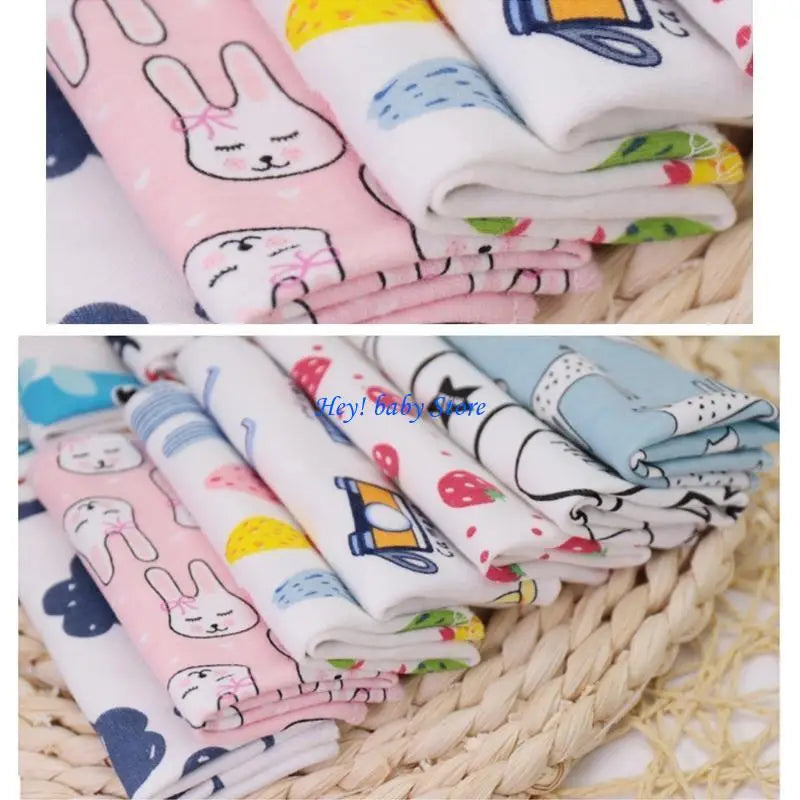 Soft Cotton Baby Bibs 5-Pack – Absorbent Infant Towels 0–1Y Baby Bibs & Towels Peaceful Pleasures Health and Wellness