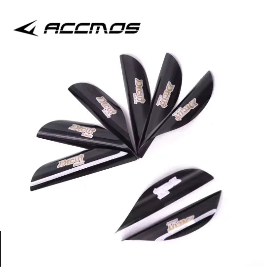 DECUT Arrow Spiral Feather Spin Vane Shaft Fletche Right Wing Sticker