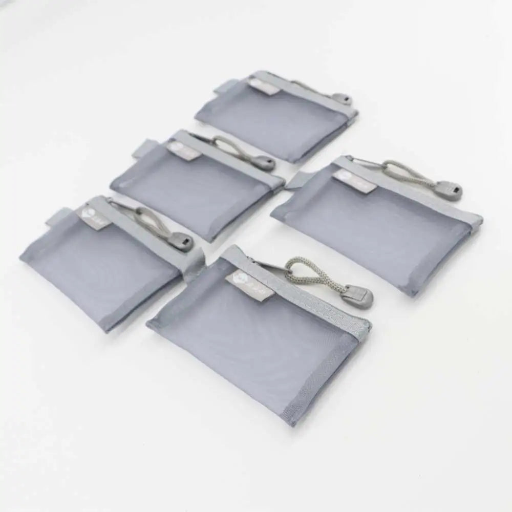 Mini Portable Lipstick Credit Card ID Card Data Line Key Storage Bag Coin Purse Mesh Card Bag Sundries Organizer Peaceful Pleasures Health and Wellness