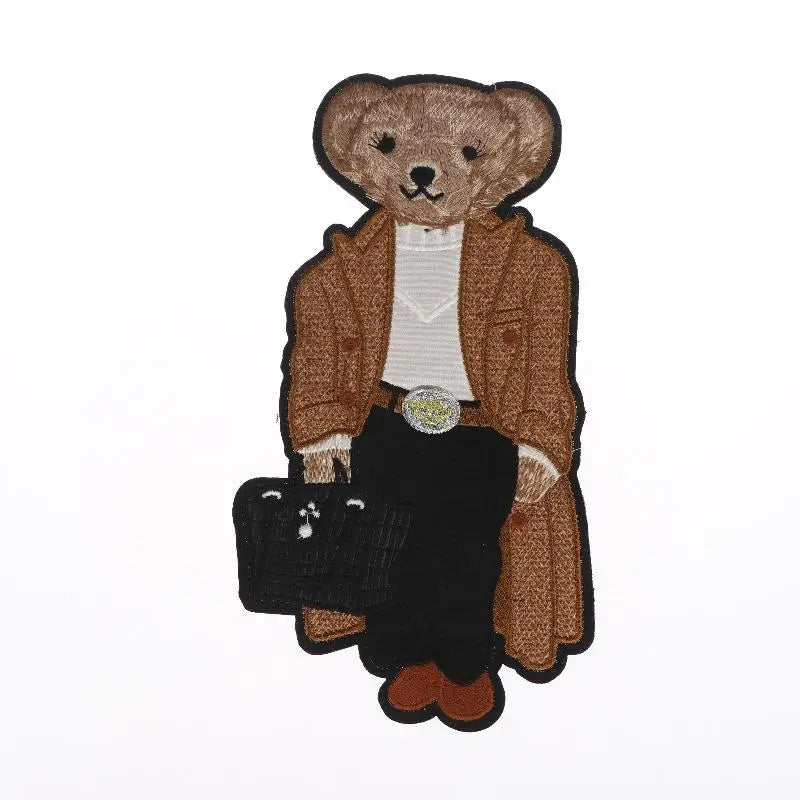 1Pcs Large Bear Clothing Patch for DIY Craft Projects Peaceful Pleasures Health and Wellness A2