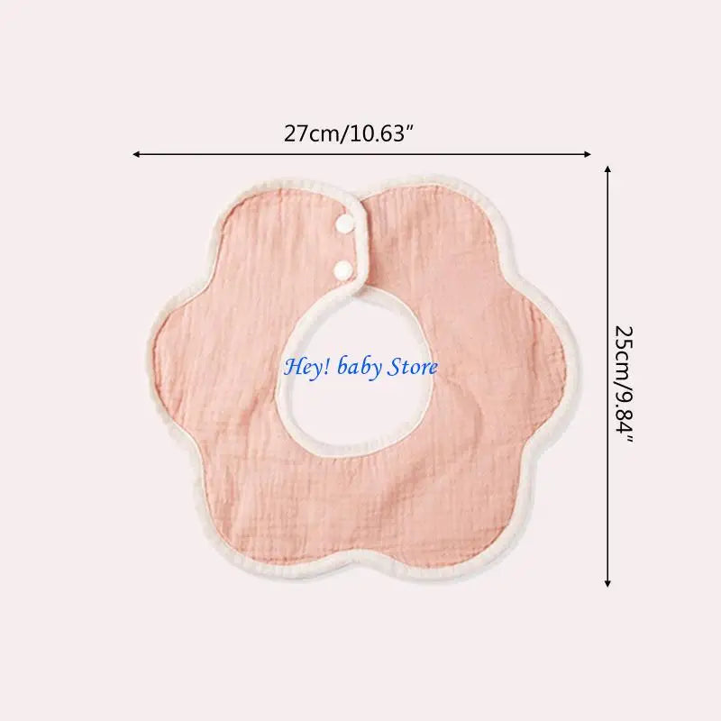 360° Rotating Baby Bib & Burp Cloth | Soft Cotton Waterproof