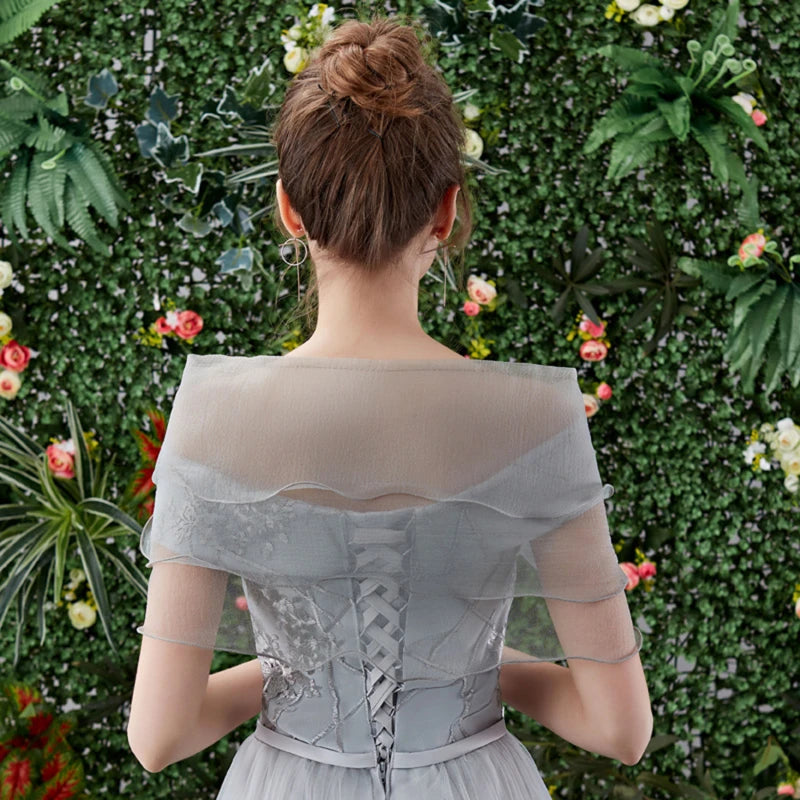 Women Vintage Layered Gauze Shawl Wrap Shrug Rhinestone Buckle Front Wedding Dress Cover Up Sexy Off Shoulder Ruffles Bolero New Peaceful Pleasures Health and Wellness