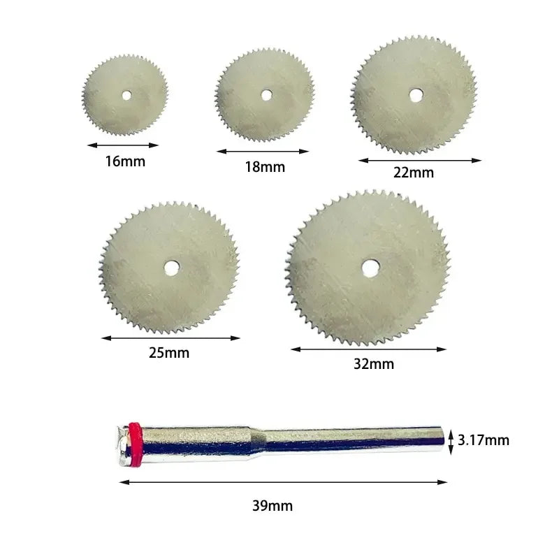 11PCS Mini Circular Saw Blade Set Stainless Steel Cutting Discs Wood Cutting Wheels Compatible with Rotary And Electric Tools Peaceful Pleasures Health and Wellness
