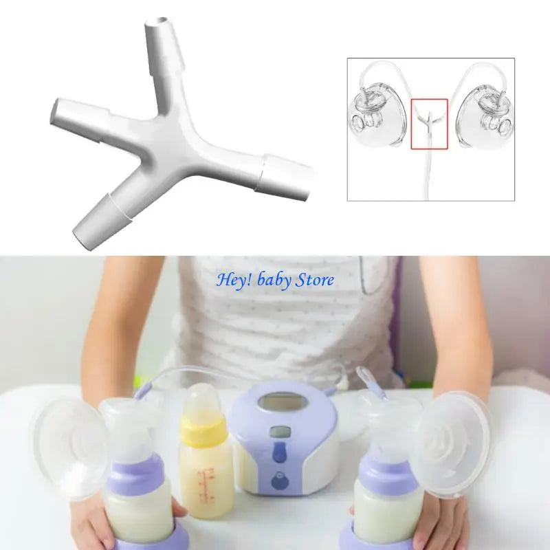 3-Way Breast Pump Connector Adapter – Universal Replacement Part