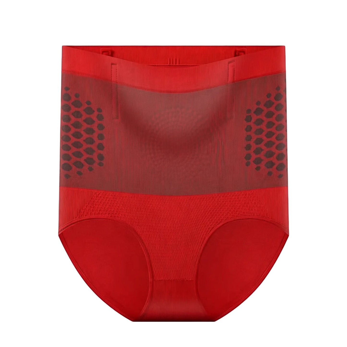 High Waist Tummy Control Shaping Underwear Seamless Compression Briefs Women Slimming Waist Shaping Panties Breathable 3 Colors Peaceful Pleasures Health and Wellness red S 1pc