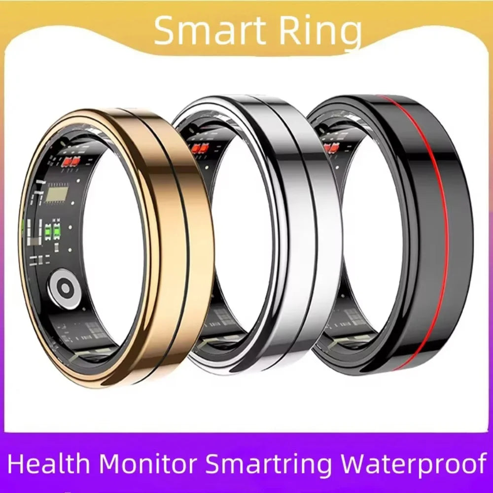 R04 Smart Ring Men Women Health Sleep Monitor 5ATM Waterproof Ring Fitness Tracker Smartring Multi-sport Mode Camera Control Peaceful Pleasures Health and Wellness