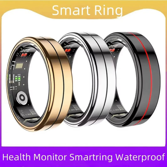 R04 Smart Ring Men Women Health andSleep Monitor 5ATM Waterproof Ring Multi-sport Mode Camera Control Peaceful Pleasures Health and Wellness