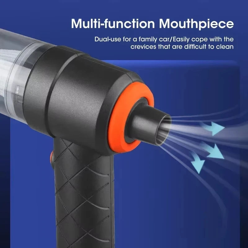 Handheld Car Vacuum Cleaner For Pet Hair, 6000Pa Portable Mini High-power Dual-purpose Suction and Blowing Cleaner Peaceful Pleasures Health and Wellness