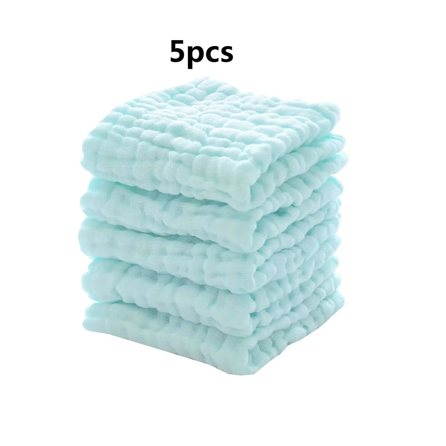 Baby Muslin Washcloths – Soft 6-Layer Cotton Newborn Face Towels