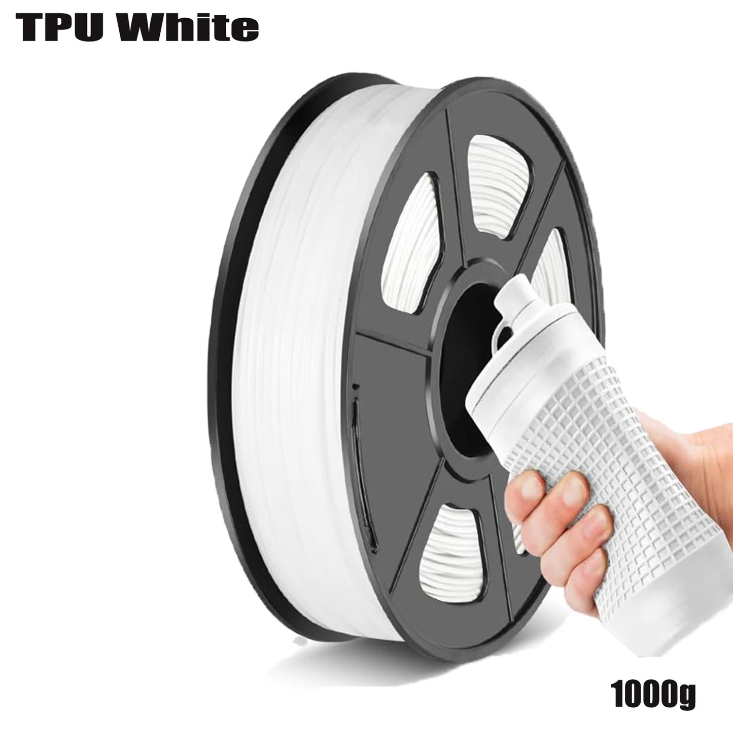TPU Filament 1.75mm 95A Flexible 3D Printer – 250g/500g/1kg