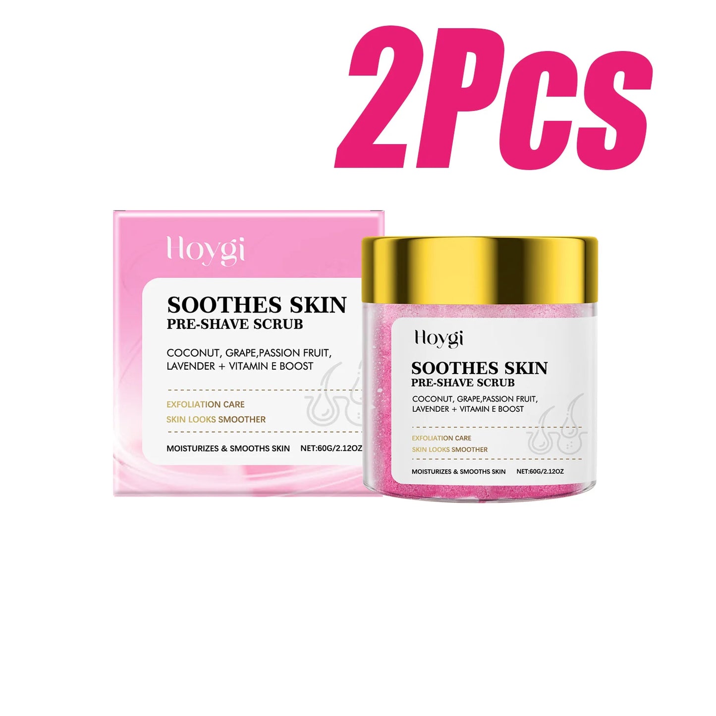 Pre-Shave Exfoliating Scrub – Smooth Skin Face & Body