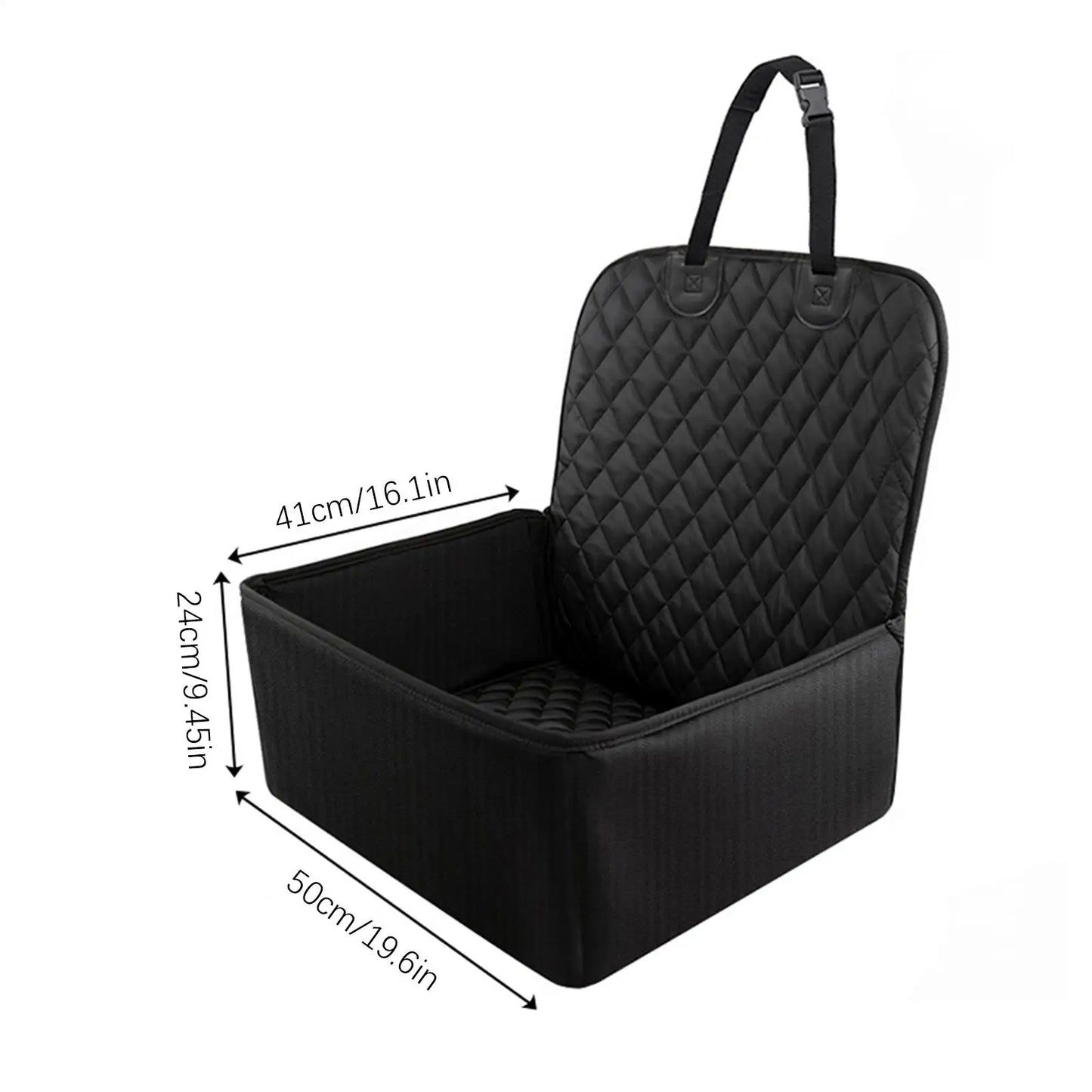 Waterproof Dog Booster Car Seat with Storage Pockets