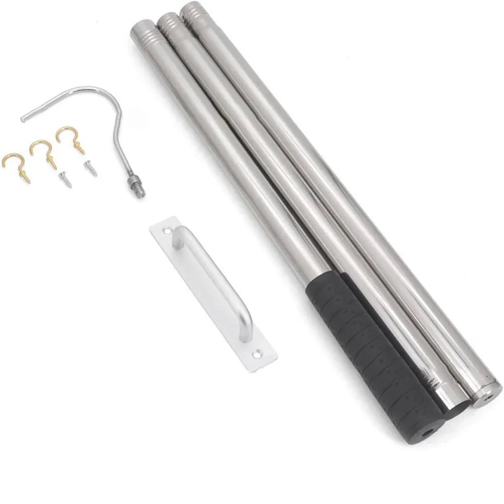 Attic Ladder Pull-Down System Kit | Stainless Steel Hook