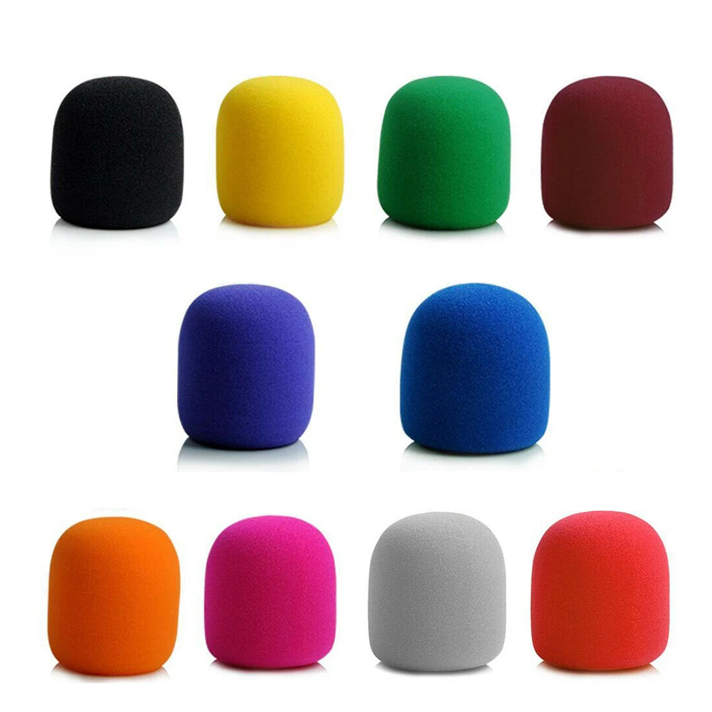 10pcs Microphone Foam Mic Sponge Cover Studio Windscreen Protective Grill Shield Peaceful Pleasures Health and Wellness