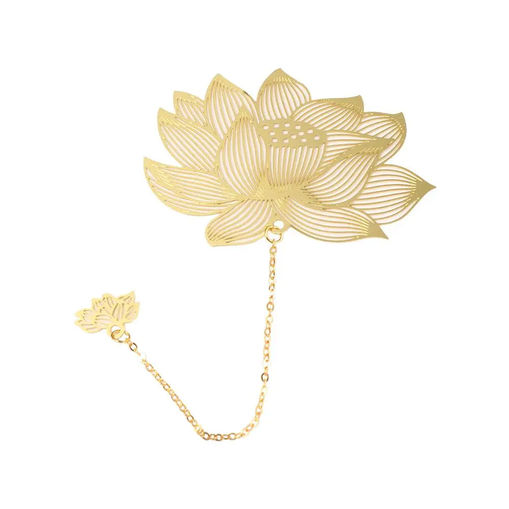 Leaf Vein Maple Leaf Retro Book Clip Chinese Style Page Clip Book Holder Metal Bookmark Bookmark Hollow Book Mark Leaf Bookmark Peaceful Pleasures Health and Wellness lotus chain