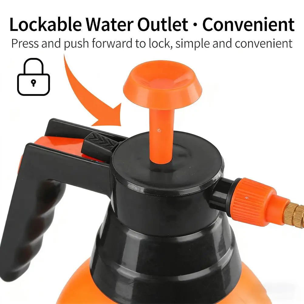 3/2L Hand Pressure Sprayer Spray Bottle Garden Sprayer Head & Metal Extended Nozzle for Watering Cleaning Disinfection Sprayers Peaceful Pleasures Health and Wellness