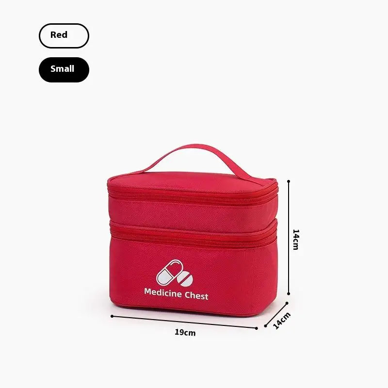 Double Layer First Aid Kit Bag – Oxford Cloth Travel Organizer