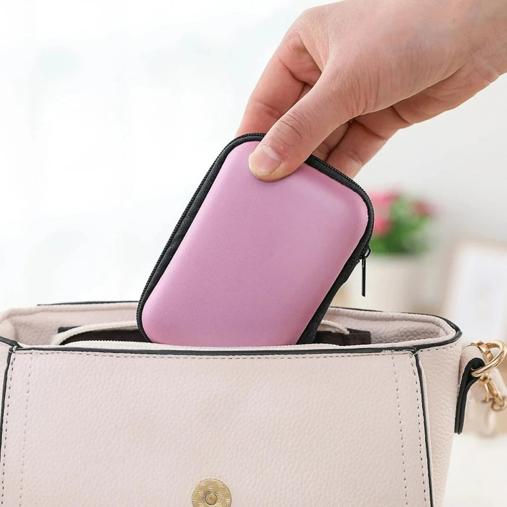 EVA Hard Zipper Case for Headphones, Cables & Electronics