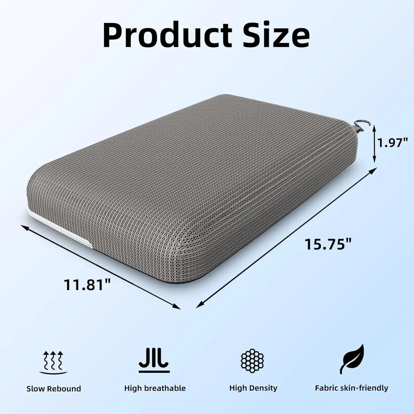 Non-Slip Shower Seat Cushion with Quick-Dry Mesh, Comfortable Bath Chair Pad for Elderly and Pregnancy Support Peaceful Pleasures Health and Wellness