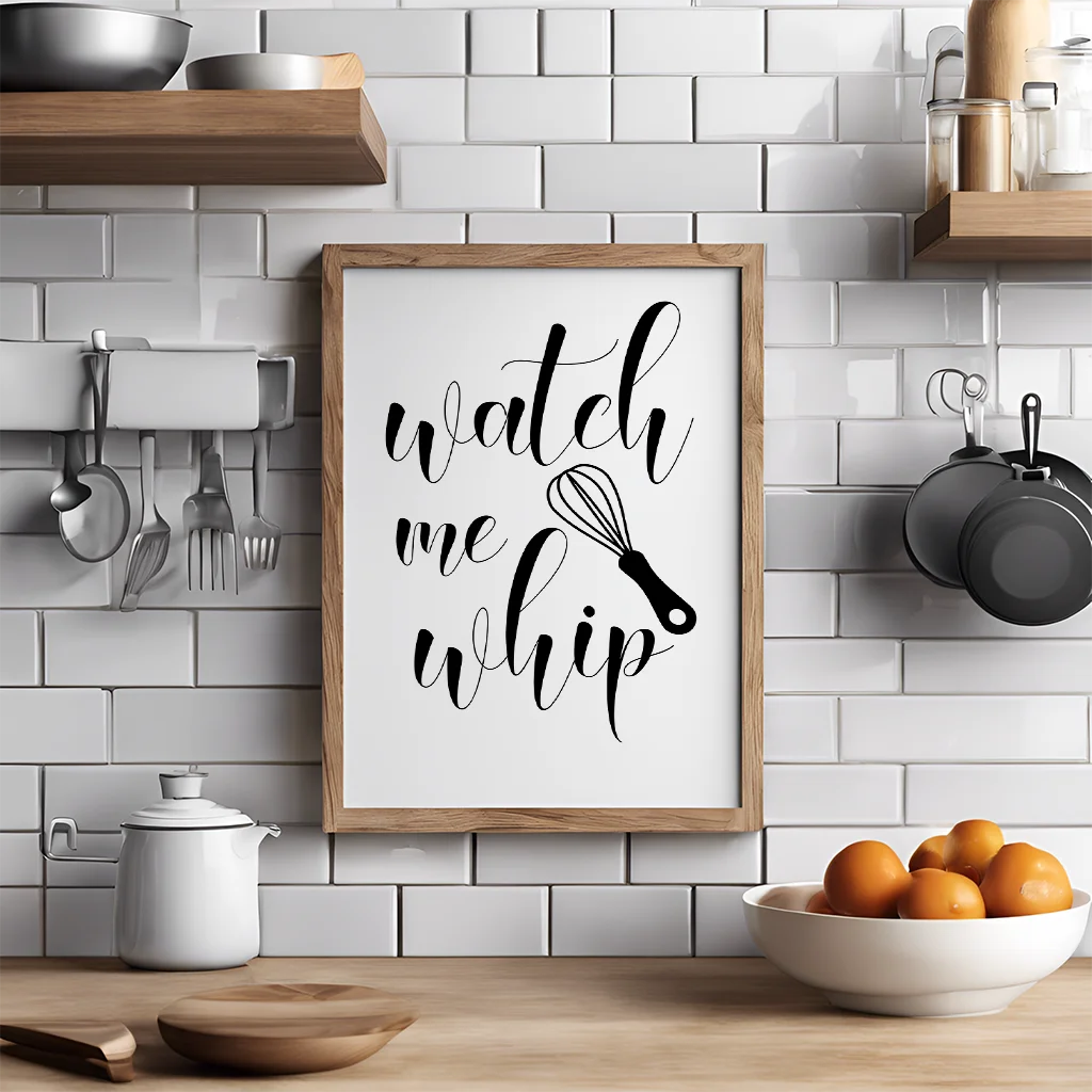 Kitchen Inspirational Wall Art, Modern Cooking Quotes Canvas Painting, Minimalist Black White Poster Print for Dining Room Decor Peaceful Pleasures Health and Wellness