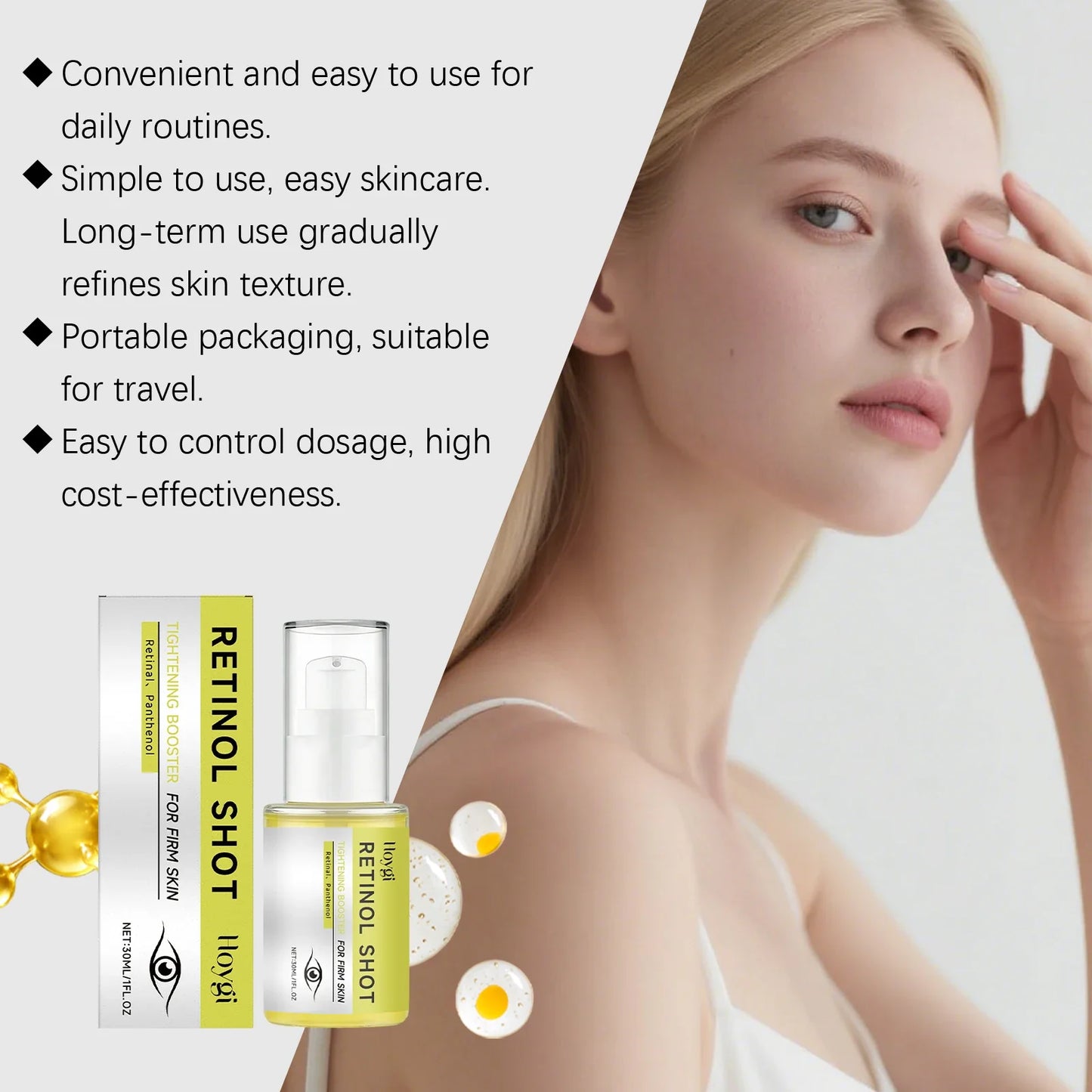 Hoygi Retinol Eye Serum – Firming & Brightening Night Care 30ml