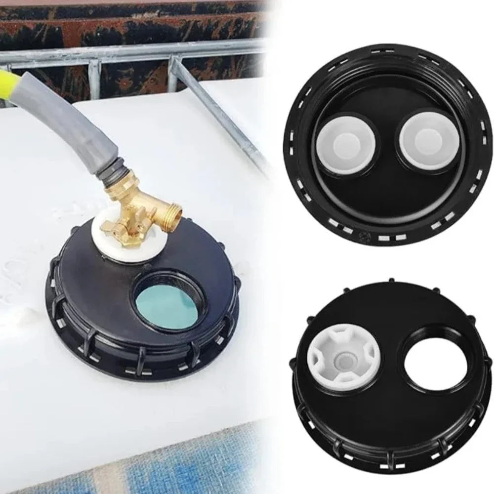 IBC Tank Lid 16.3 Coarse Thread Cap with Breather Valve 1000L