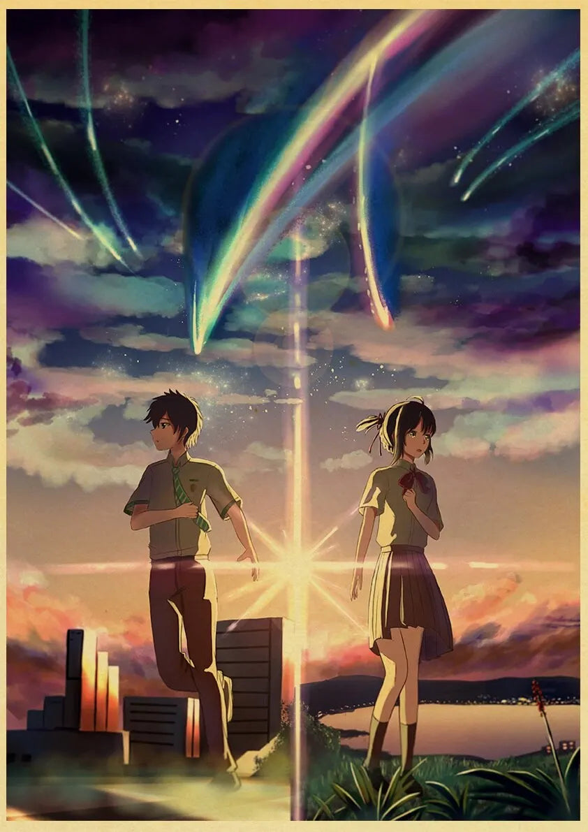 Your Name Anime Poster – Shinkai Makoto Canvas Wall Art
