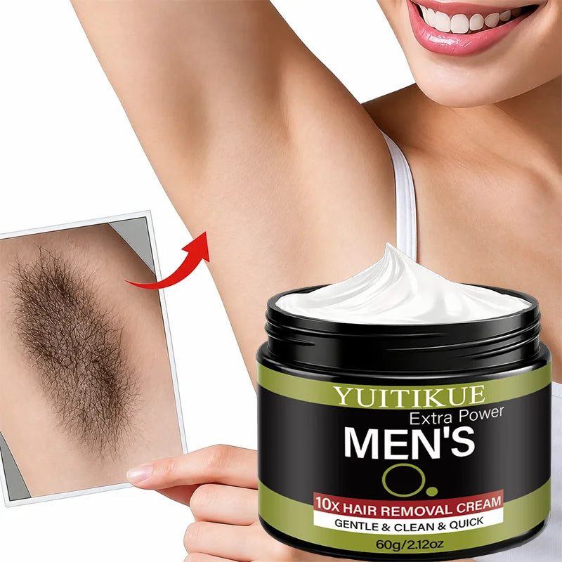 YUITIKUE Men's Hair Removal Cream – Gentle, All Skin Types