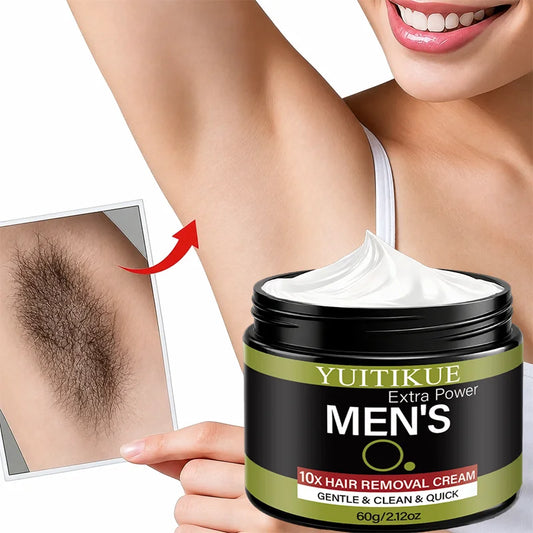 YUITIKUE Men's Hair Removal Cream – Gentle, All Skin Types Hair Removal Cream Oasis Select