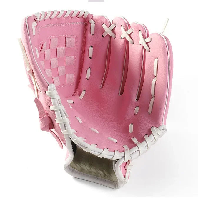 Baseball Softball Glove Kids & Adults | Left Hand | Sizes 9.5–12.5 Baseball Softball Glove Peaceful Pleasures Health and Wellness Pink 9.5in