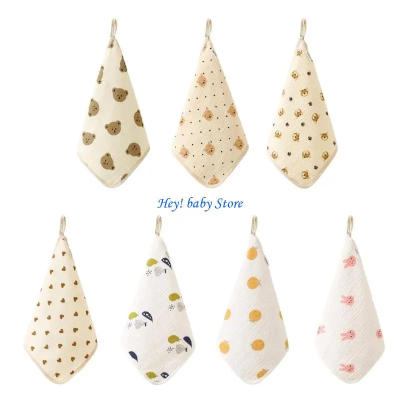Soft Cotton Baby Burp Cloths & Washcloths – Newborn Gift