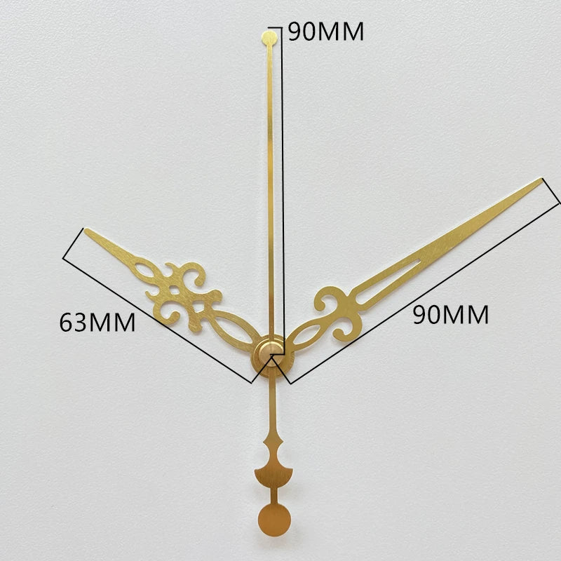Silent Mute DIY Wall Clock Movement with Hands – Quartz Mechanism Repair Kit