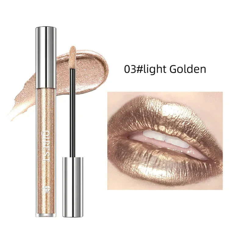 Glitter Holographic Lip Gloss – 15 Shades, Waterproof & Hydrating