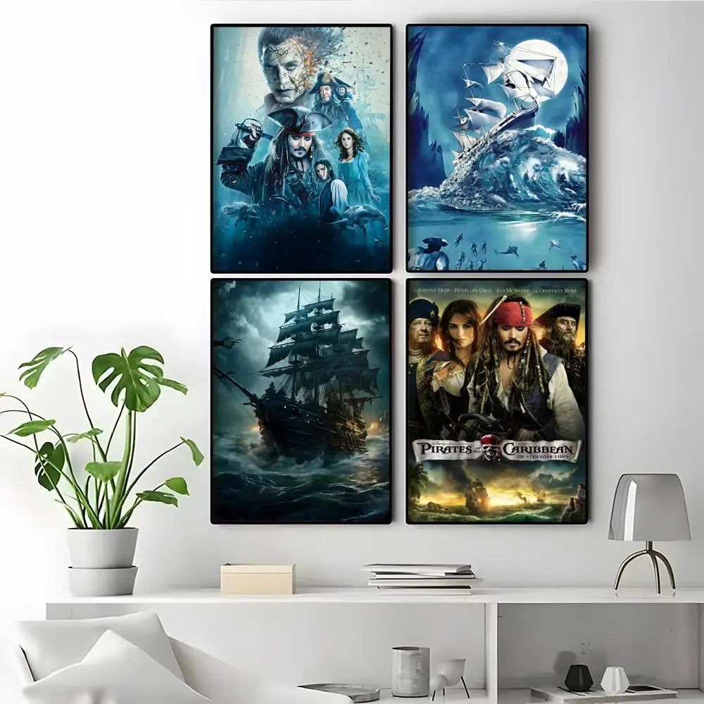 Pirates of the Caribbean Black Pearl Canvas Poster | Wall Art