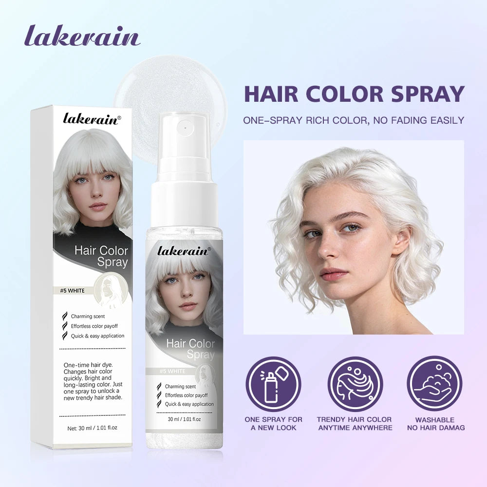 Hair Color Spray Instant Hair Dye One-Time Temporary Washable DIY Hair Chalk Multi Color Party Cosplay Makeup Styling Peaceful Pleasures Health and Wellness