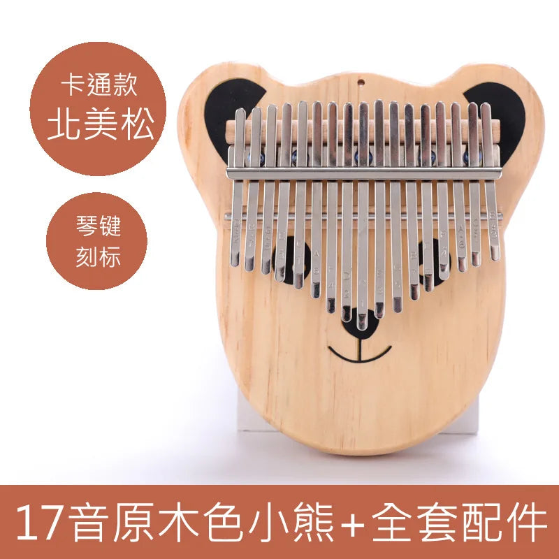 10 Note 17 Thumb Piano Cartoon Kalimba Peach Blossom Core